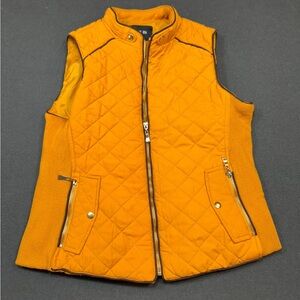 Quilted Yellow Vest for Women